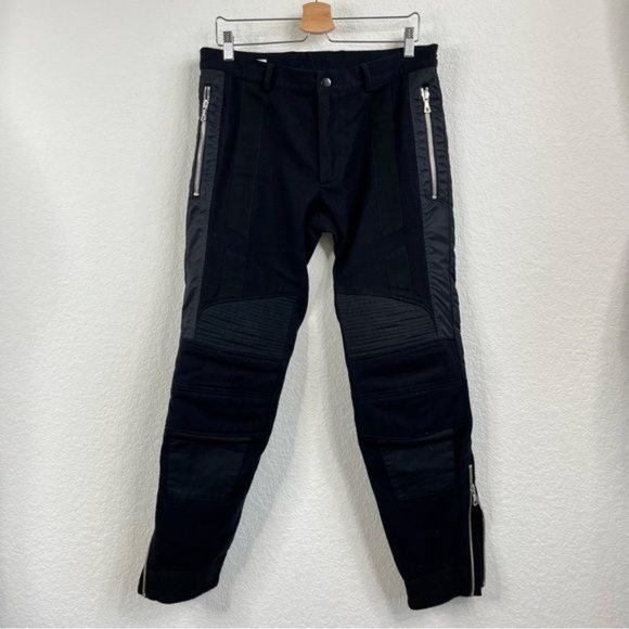 Dries Van Noten AW 14 Runway Biker Moto Zipper Wool Pants - Picture 2 of 12